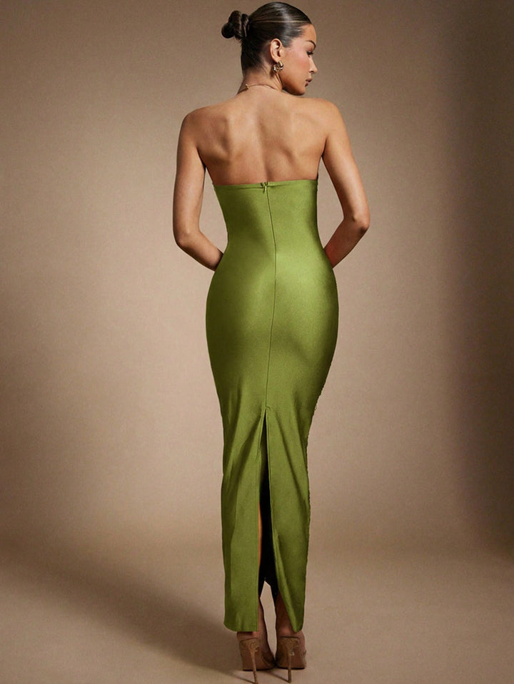 Rochie maxi SHEIN, verde
