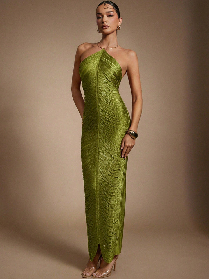 Rochie maxi SHEIN, verde