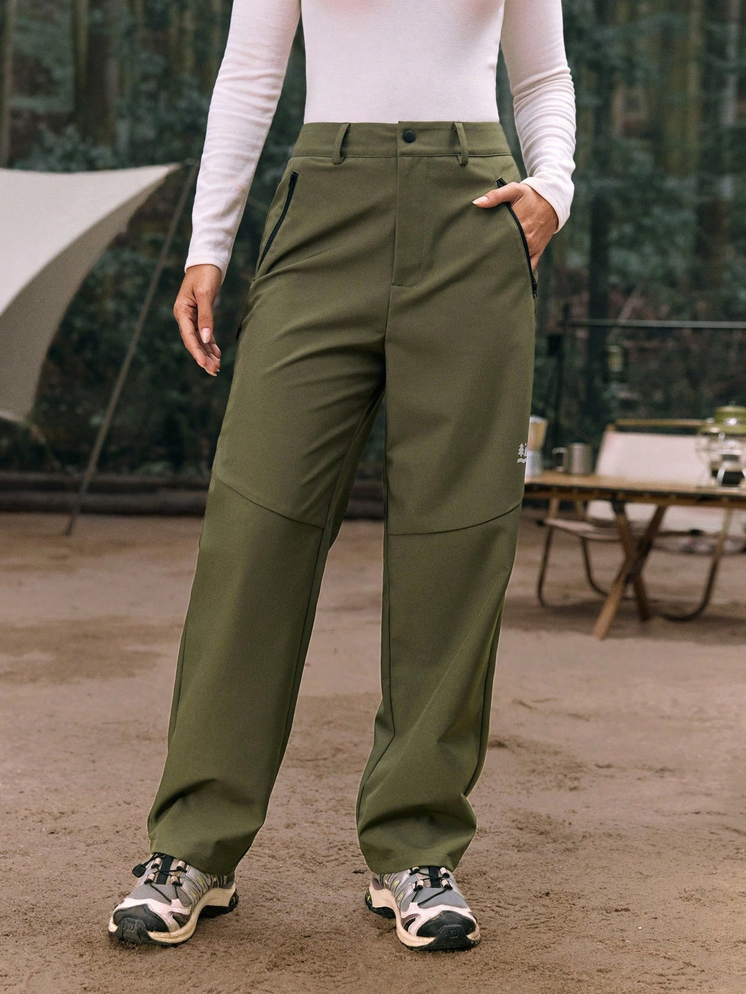 Pantaloni SHEIN, kaki
