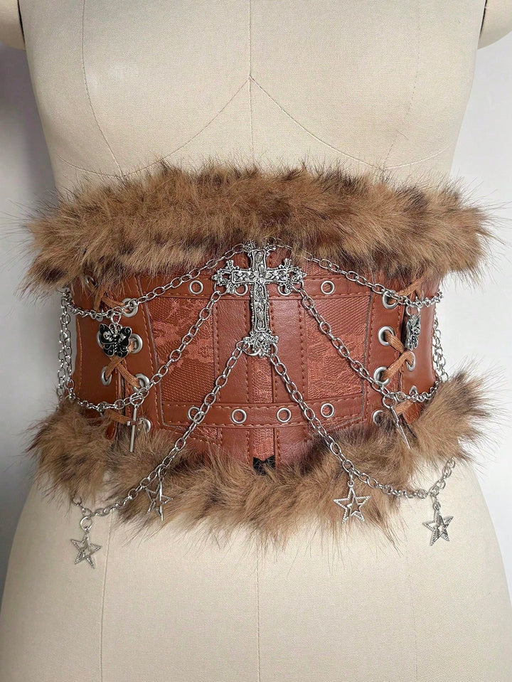 Curea-corset SHEIN, animal print