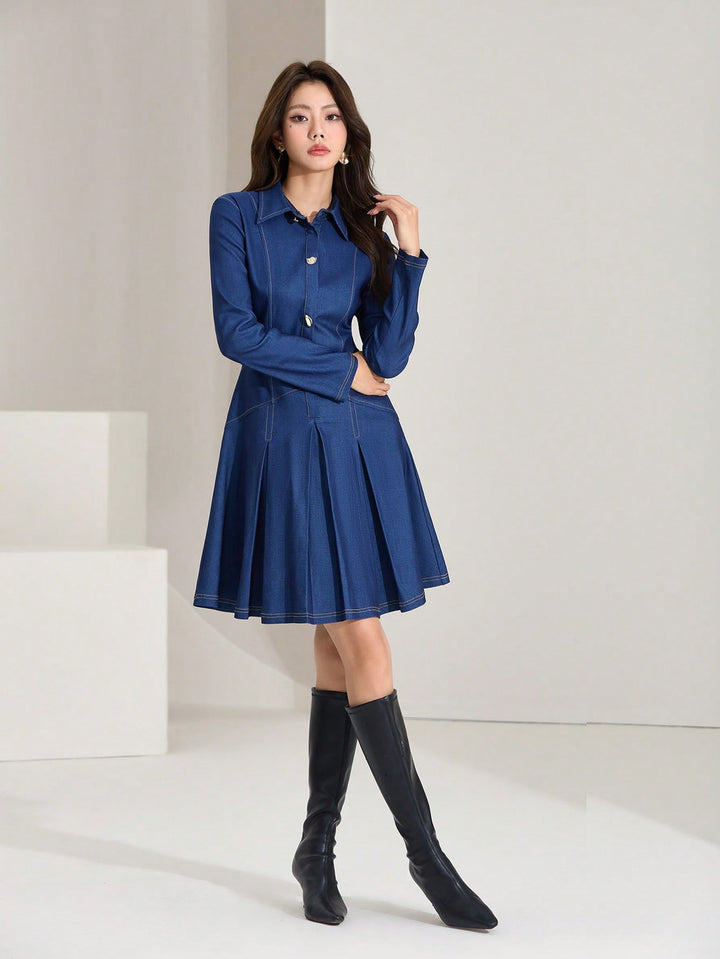 Rochie scurtă SHEIN, albastru