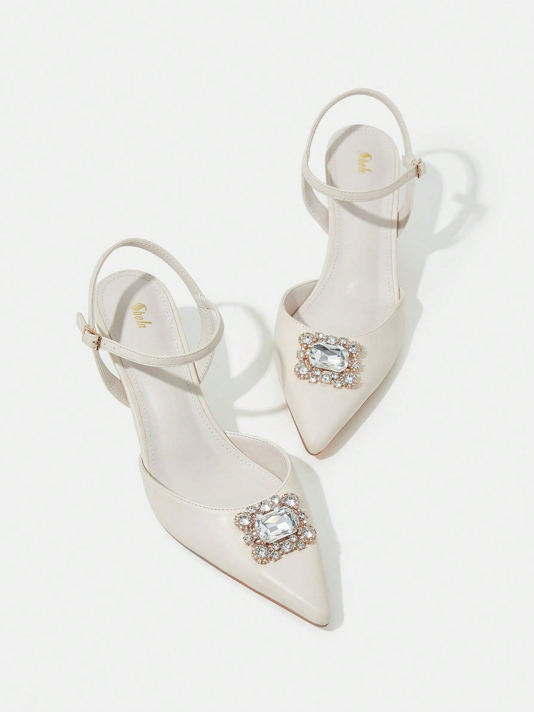 Pantofi cu toc SHEIN, bej