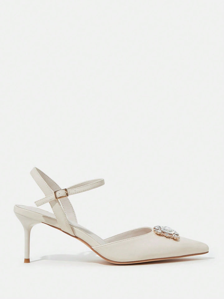Pantofi cu toc SHEIN, bej