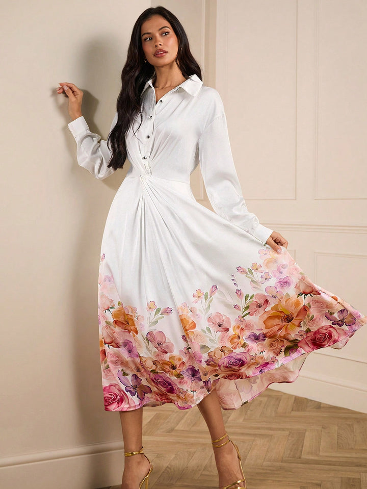 Rochie midi SHEIN, mix culori