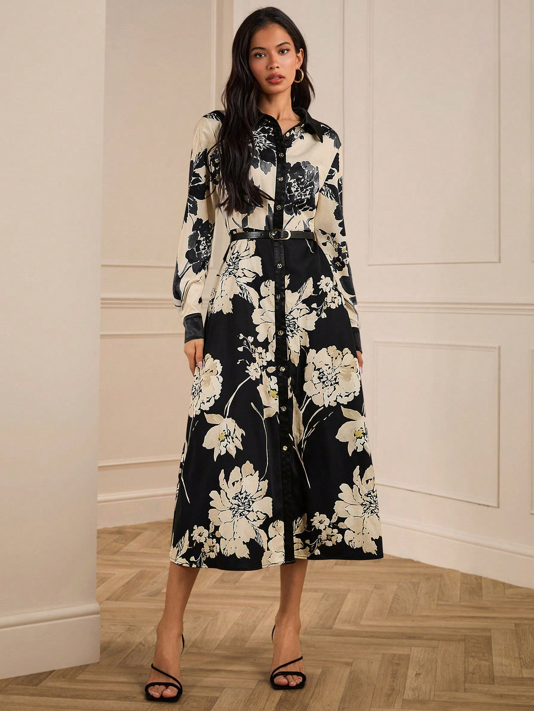Rochie midi SHEIN, mix culori