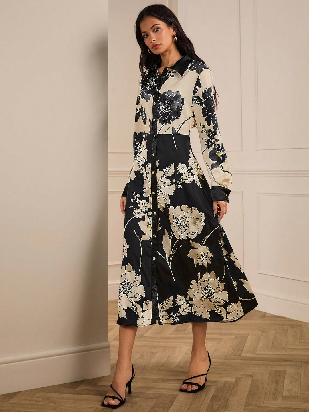 Rochie midi SHEIN, mix culori