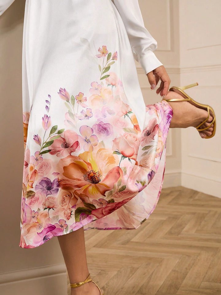 Rochie midi SHEIN, mix culori