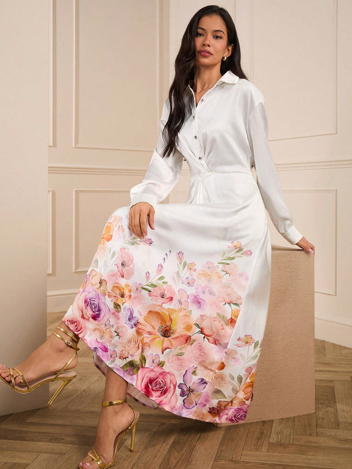 Rochie midi SHEIN, mix culori
