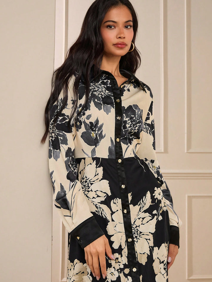 Rochie midi SHEIN, mix culori