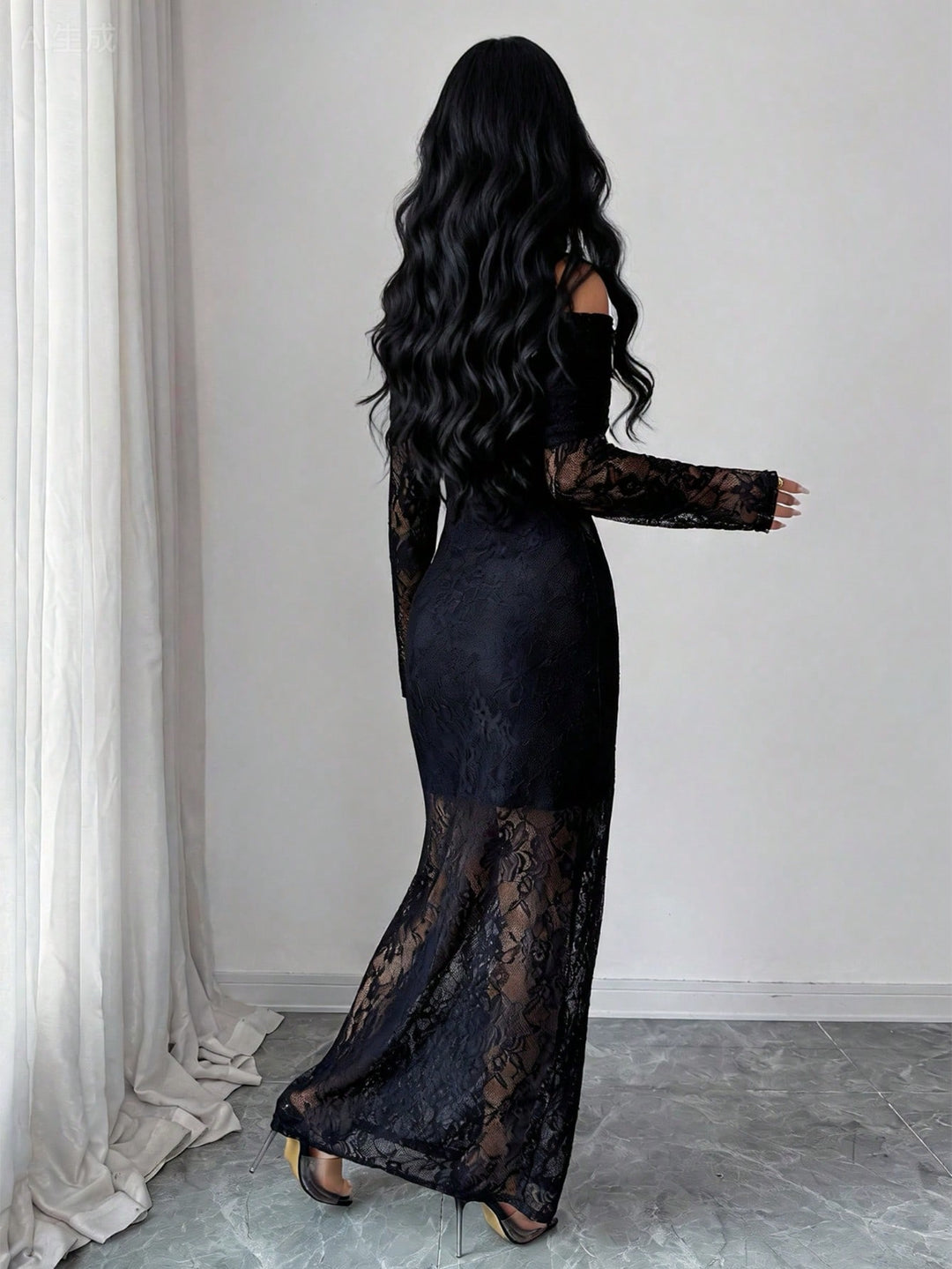 Rochie maxi SHEIN, negru