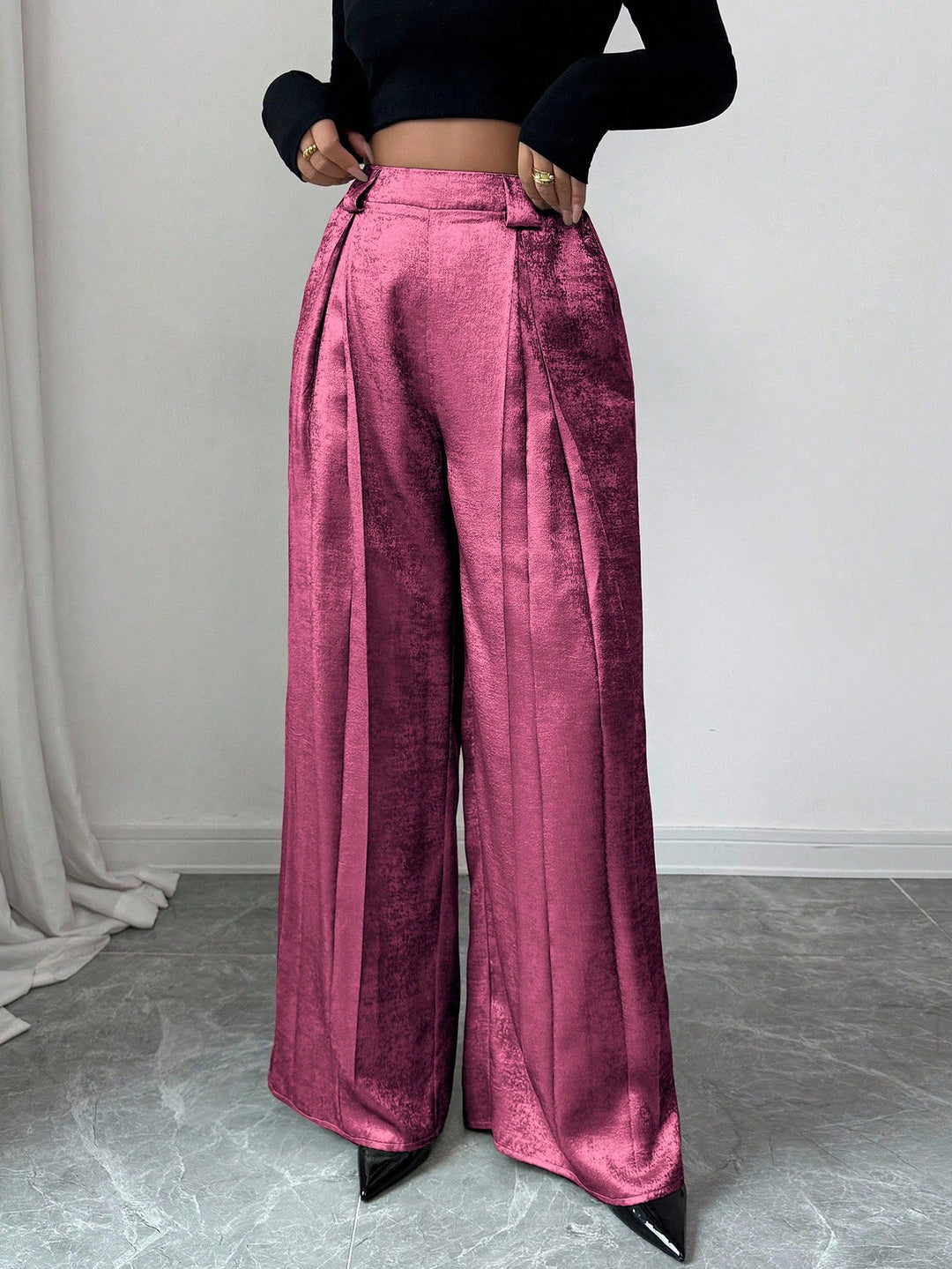 Pantaloni SHEIN, mov