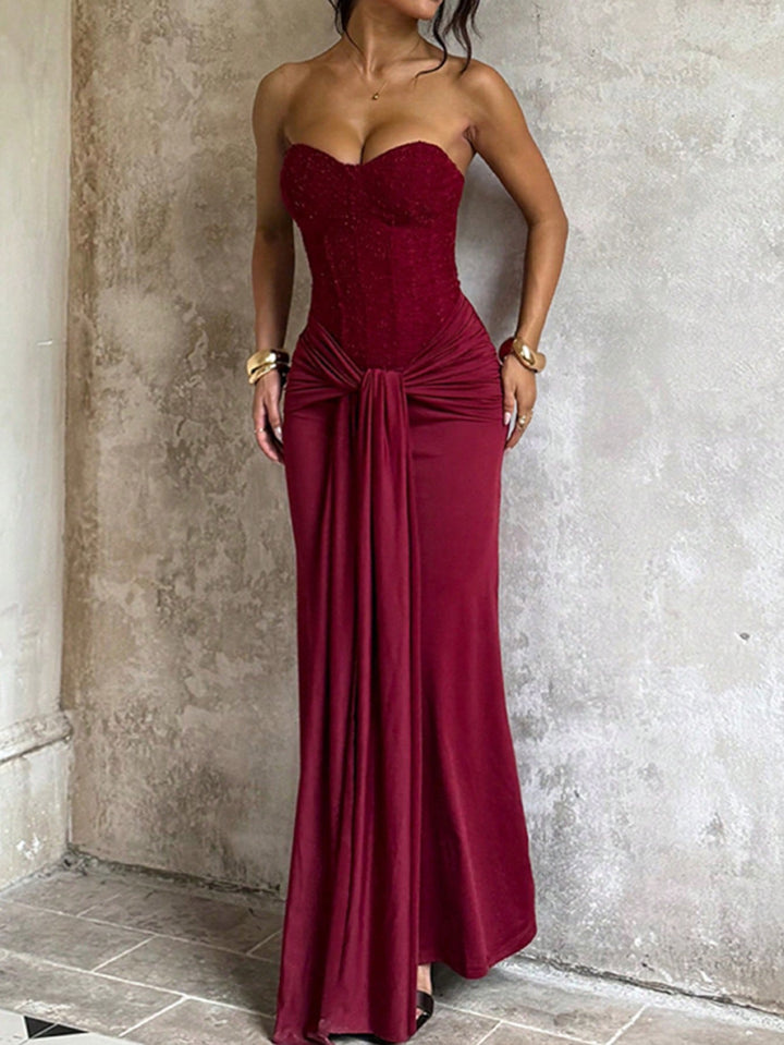 Rochie maxi SHEIN, vișiniu