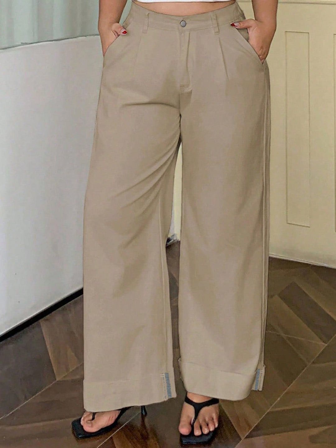 Jeans SHEIN, kaki
