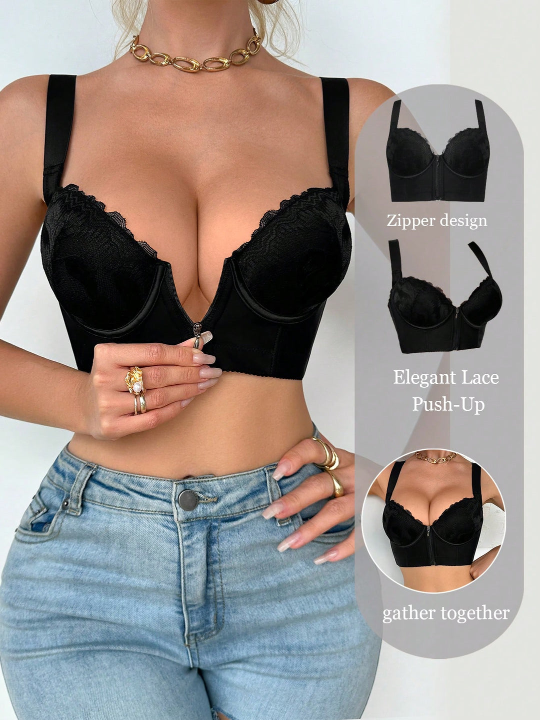 Sutien SHEIN, negru