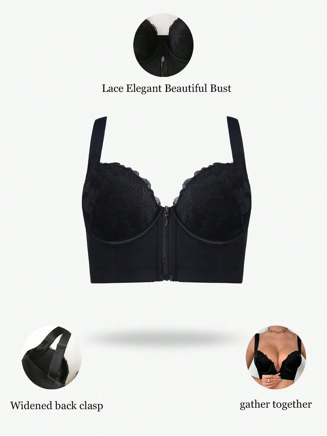Sutien SHEIN, negru