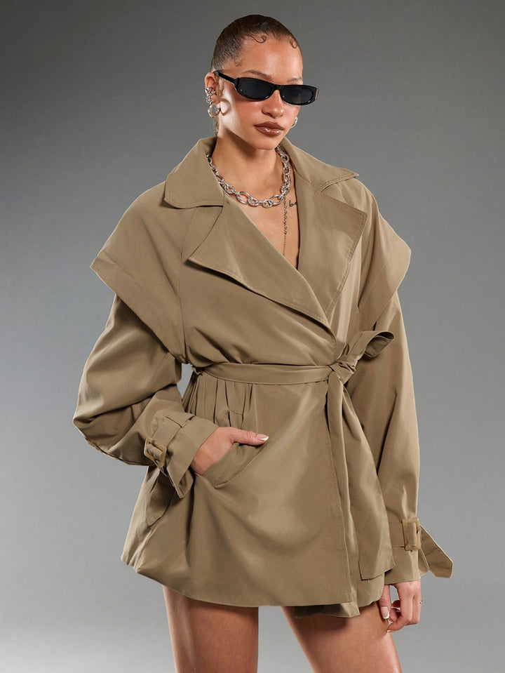 Trench SHEIN, kaki