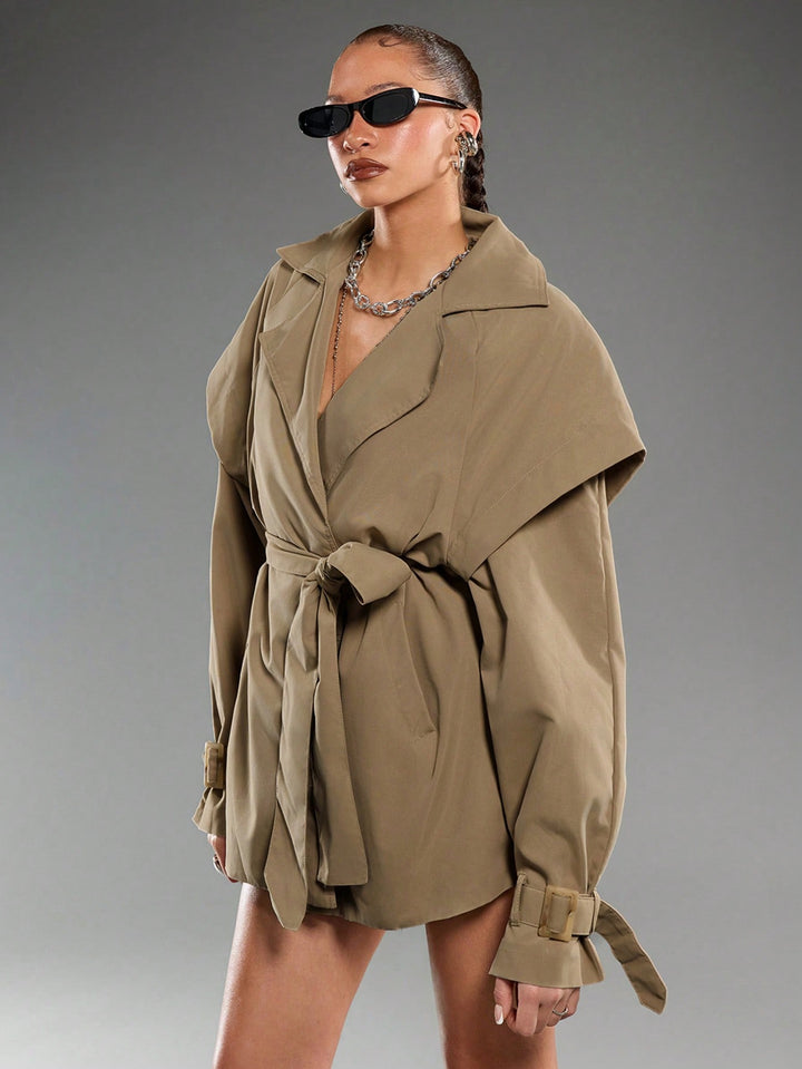 Trench SHEIN, kaki