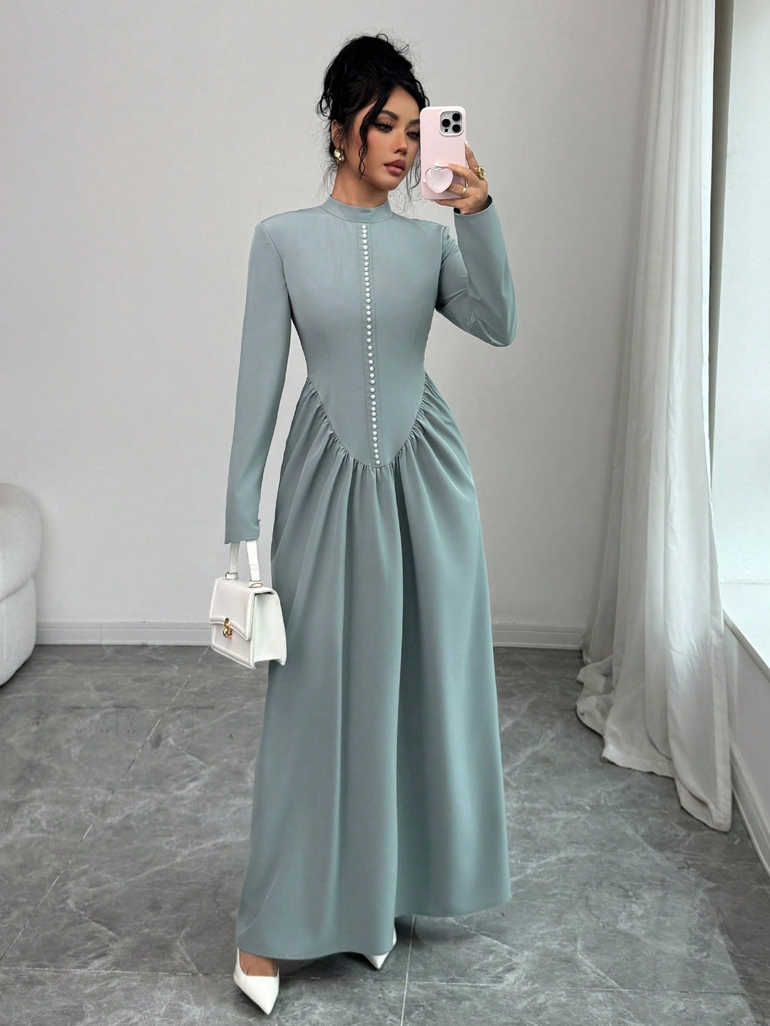 Rochie maxi SHEIN, albastru