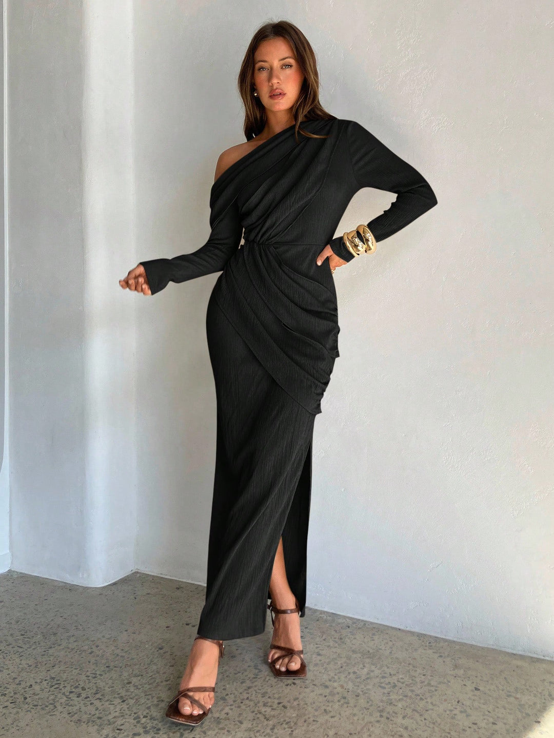 Rochie midi SHEIN, negru