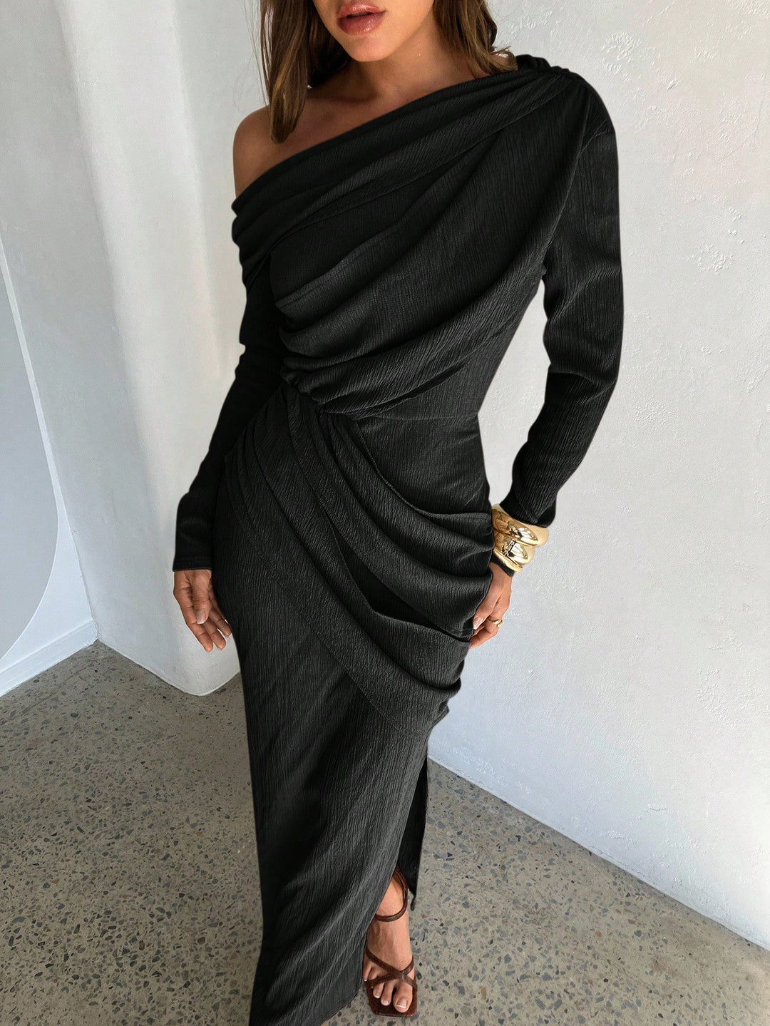 Rochie midi SHEIN, negru