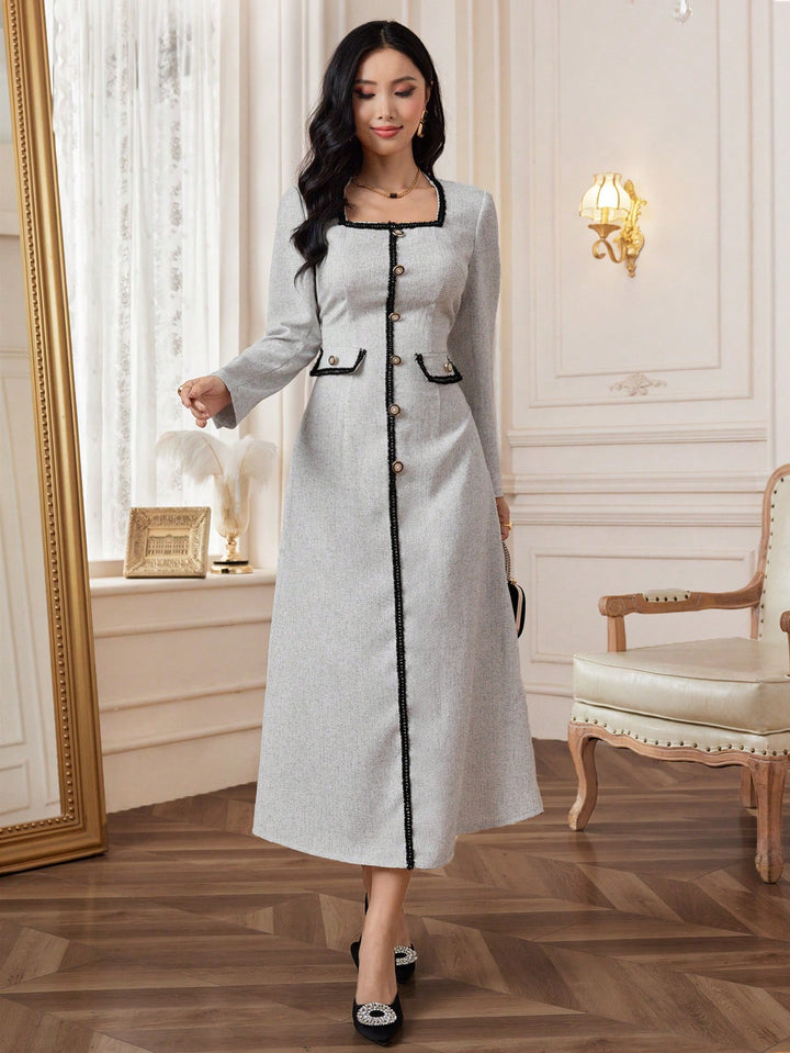 Rochie midi SHEIN, alb