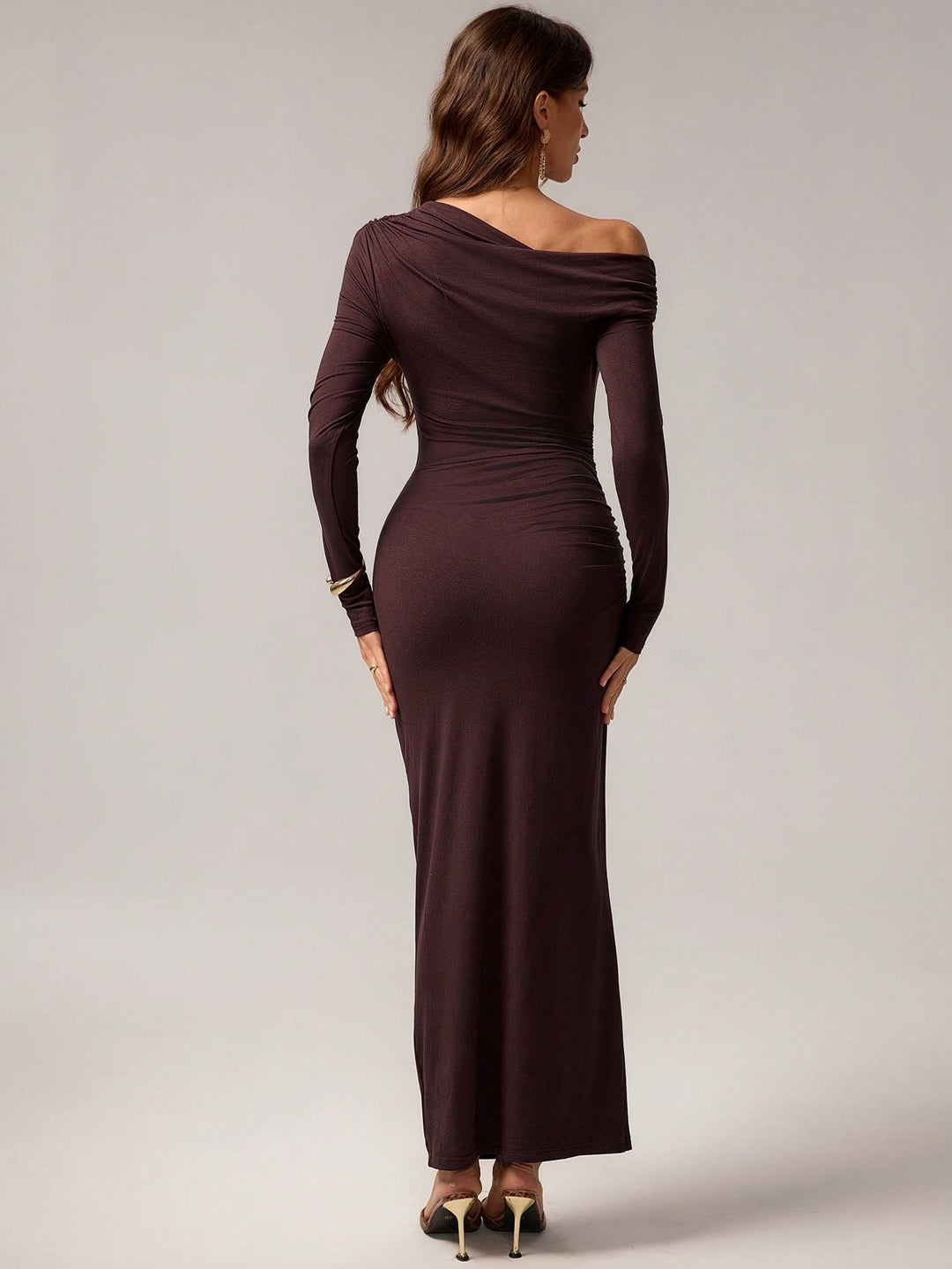 Rochie maxi SHEIN, maro