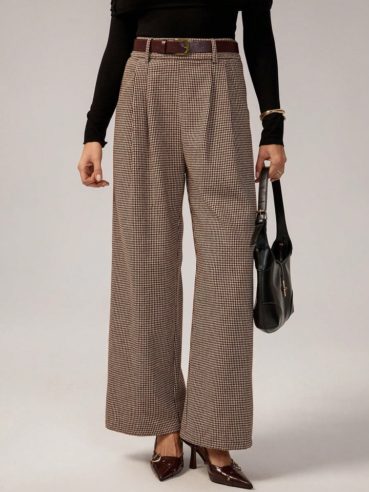 Pantaloni SHEIN, maro