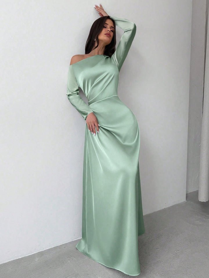 SHEIN maxi ruha, zöld