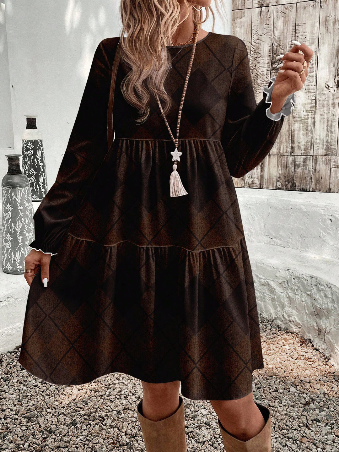 Rochie midi SHEIN, mix culori