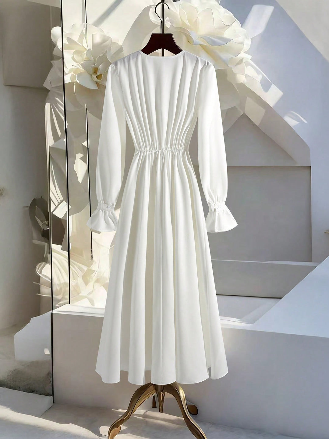 Rochie maxi SHEIN, alb