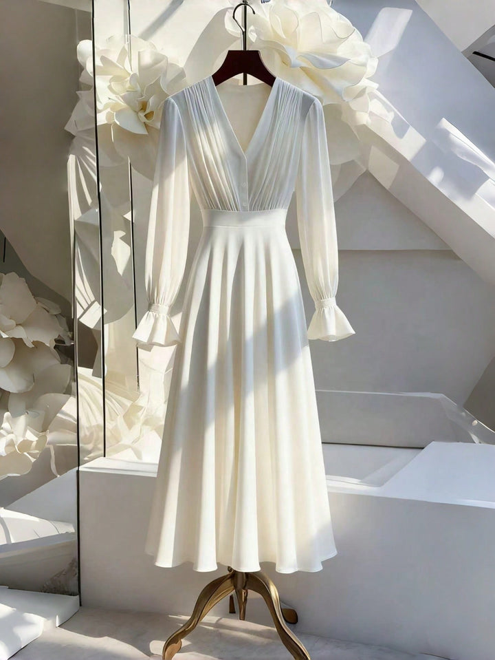 Rochie maxi SHEIN, alb