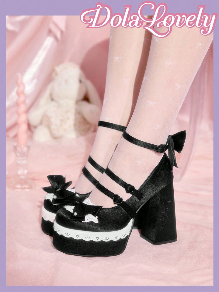 Pantofi cu toc SHEIN, negru