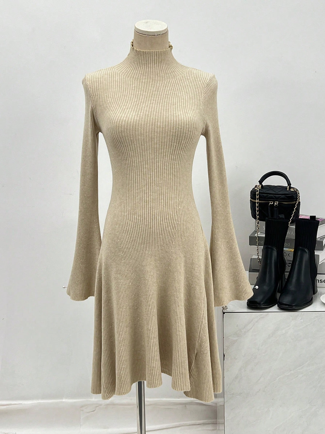 Rochie mini SHEIN, bej