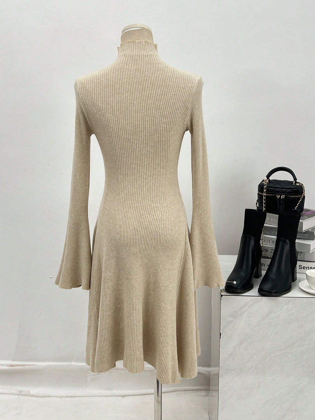 Rochie mini SHEIN, bej