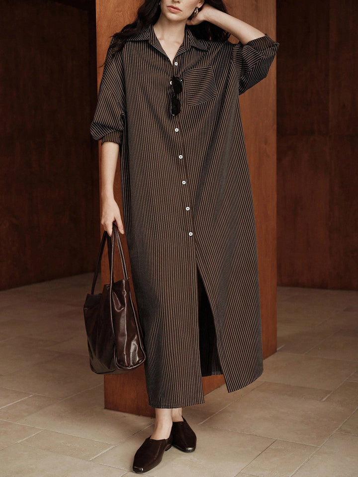 Rochie maxi SHEIN, maro