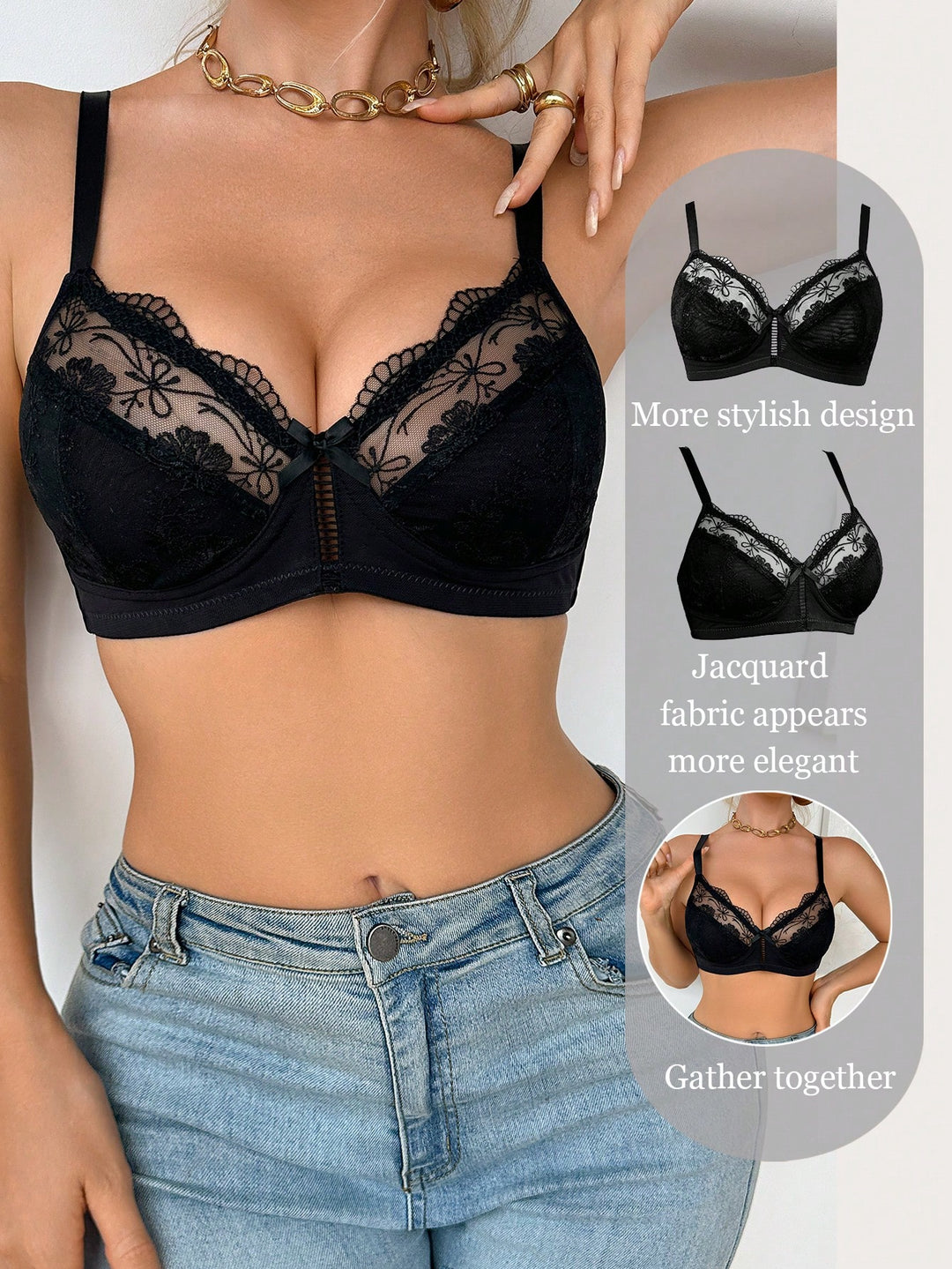 Sutien SHEIN, negru