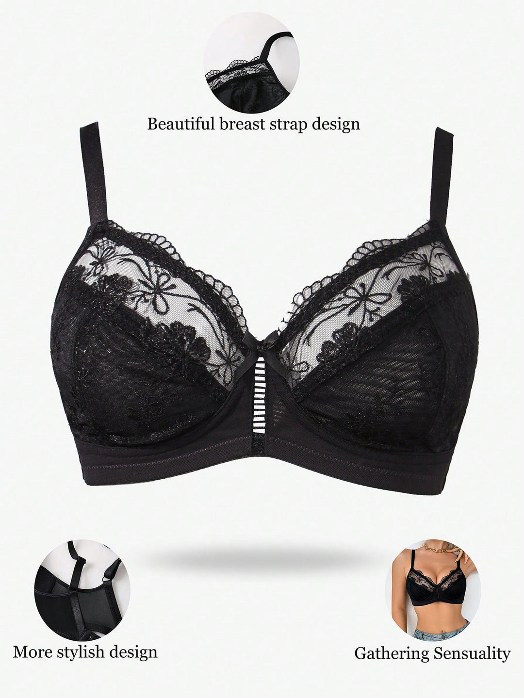 Sutien SHEIN, negru