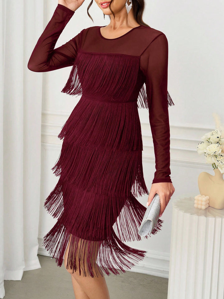 Rochie scurtă SHEIN, vișiniu