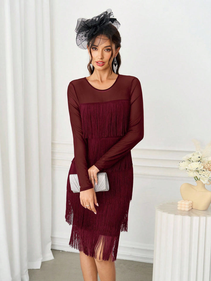 Rochie scurtă SHEIN, vișiniu