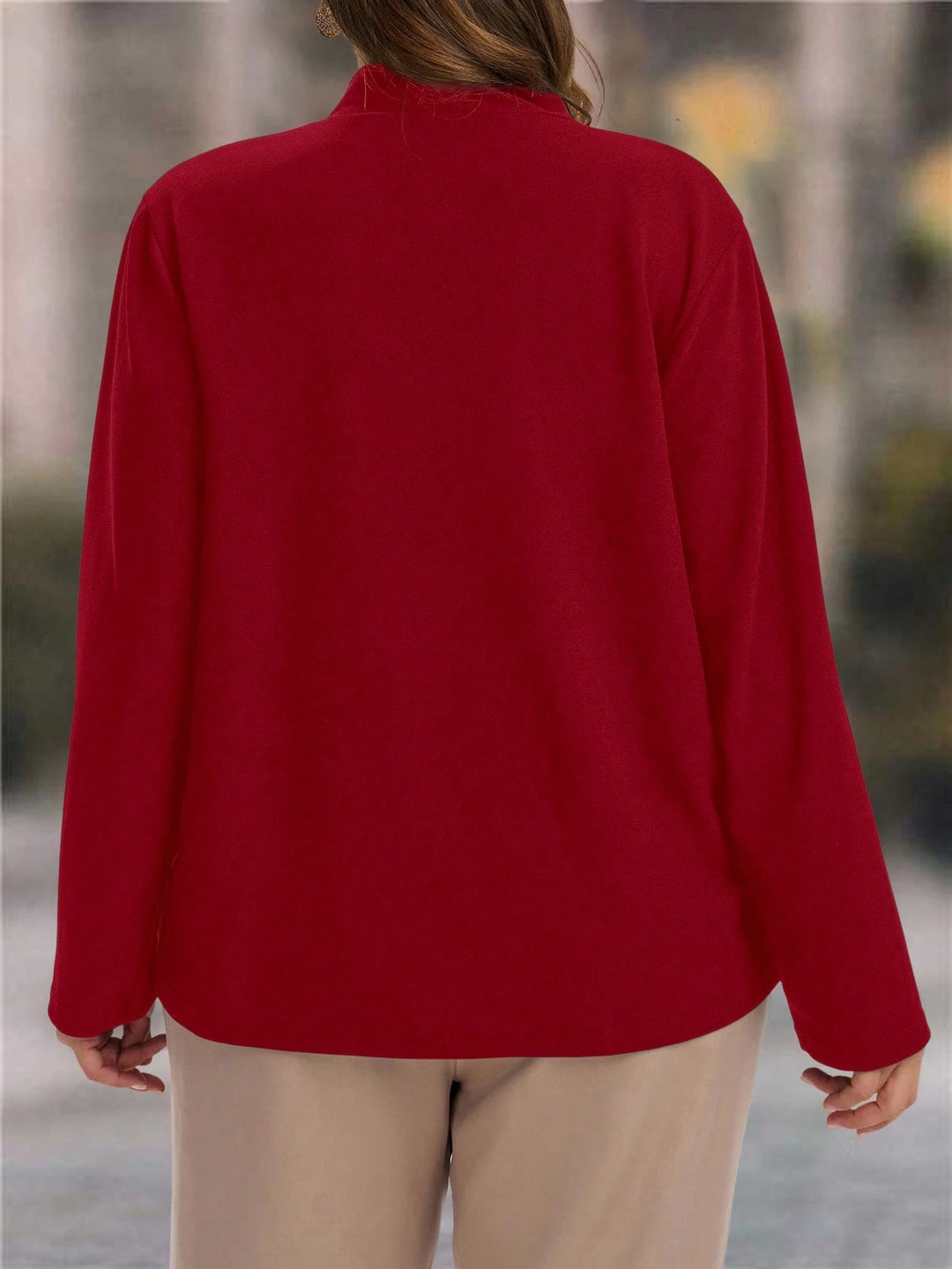 Shein Curve+ zakó, piros