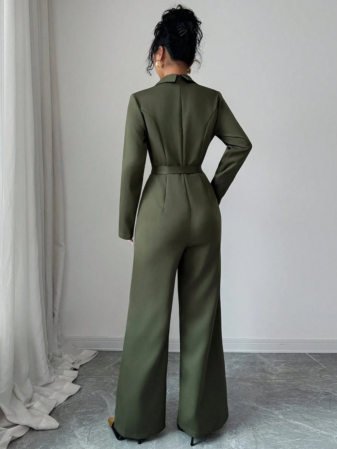 Salopetă lungă SHEIN, verde
