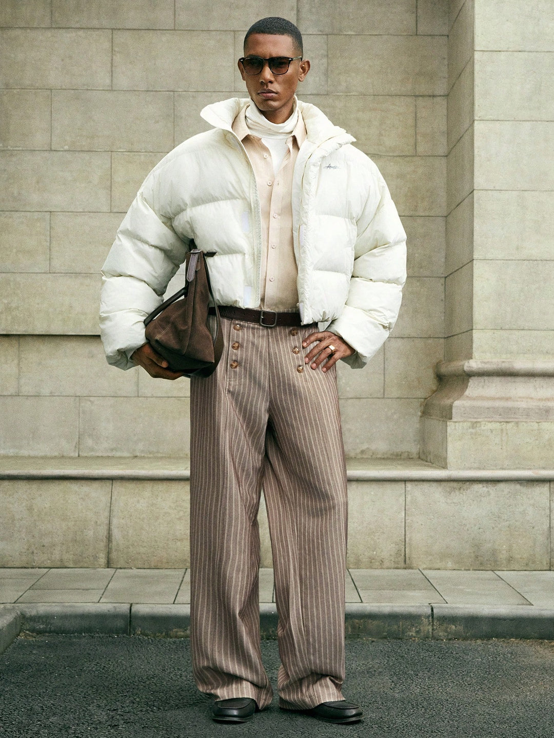 Pantaloni SHEIN, maro