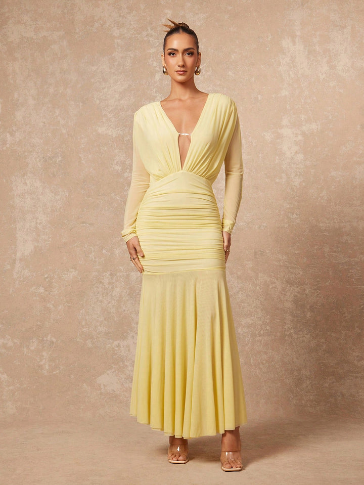 Rochie maxi SHEIN, galben