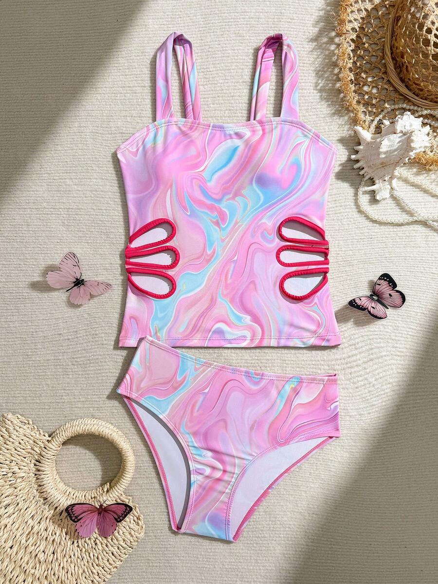 Costum de baie SHEIN, mix culori