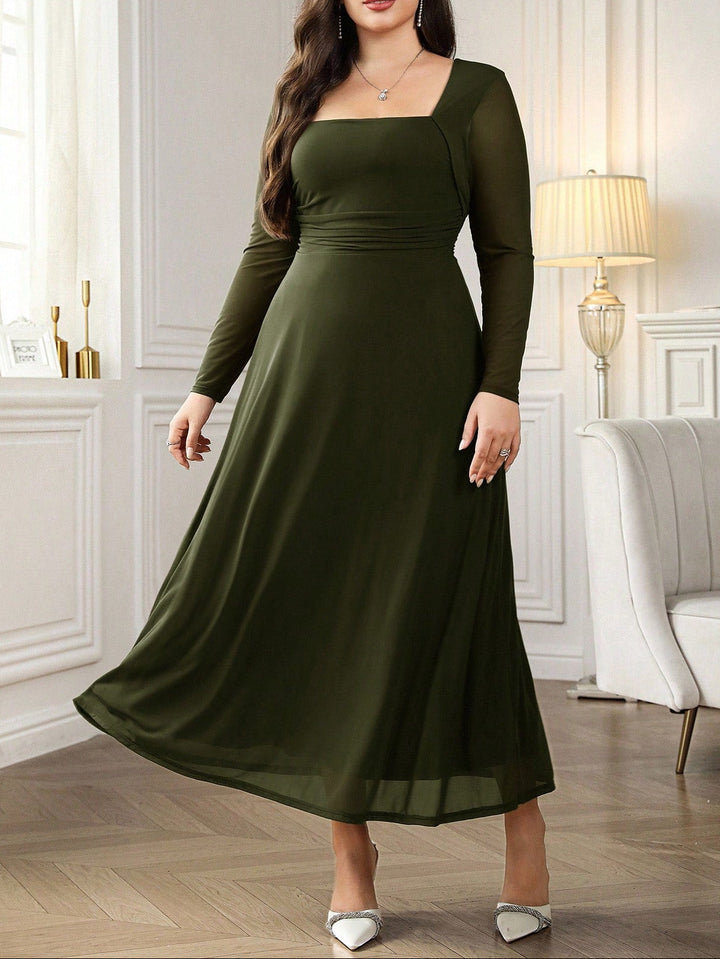 Rochie maxi SHEIN, verde