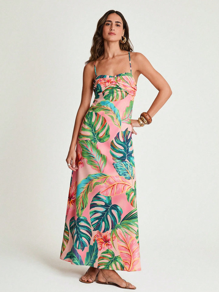 Rochie maxi SHEIN, mix culori