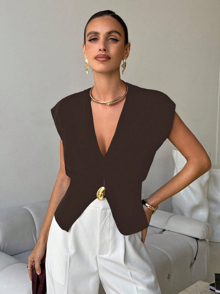 Cardigan SHEIN, maro