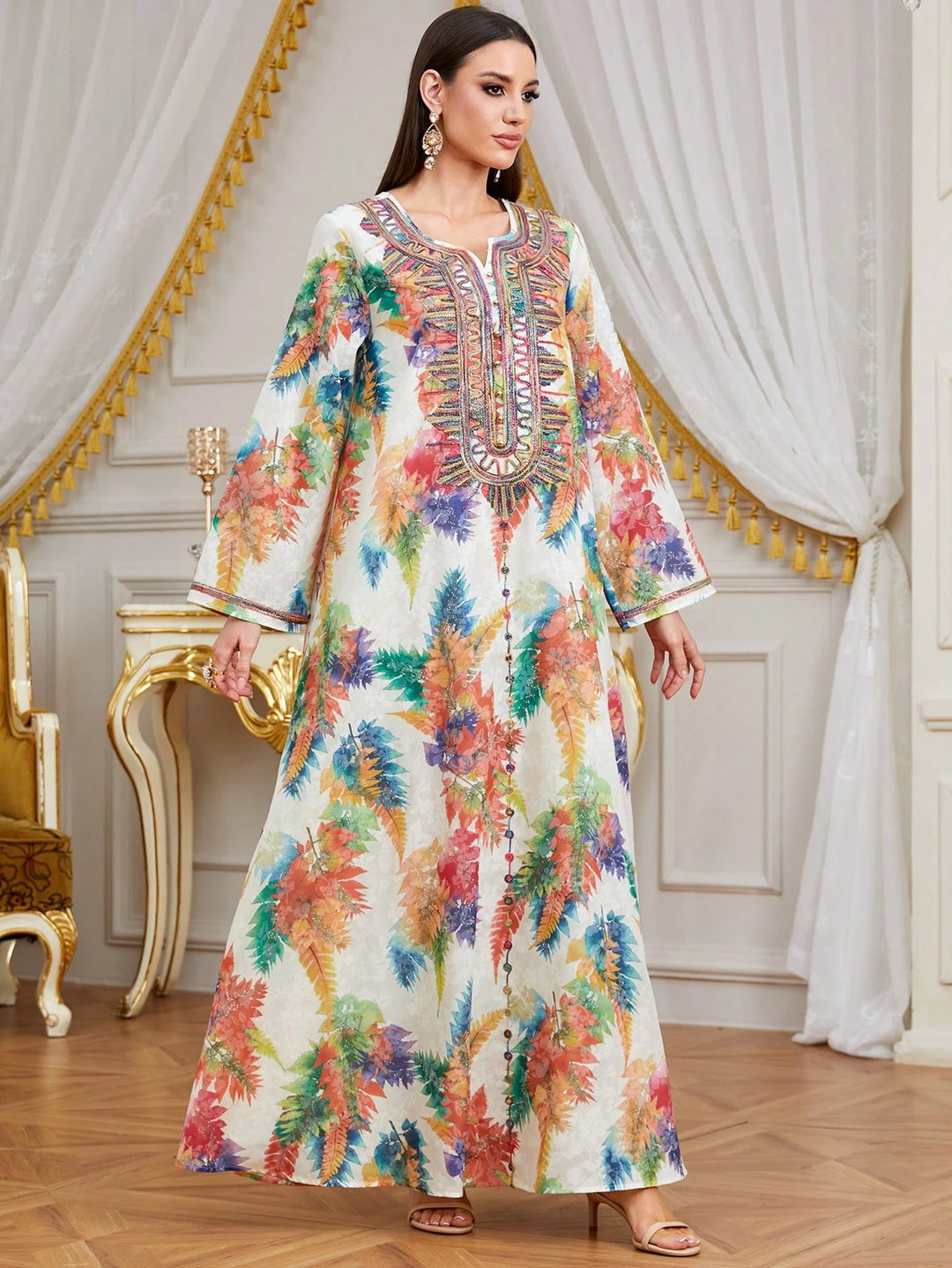 Rochie maxi SHEIN, mix culori