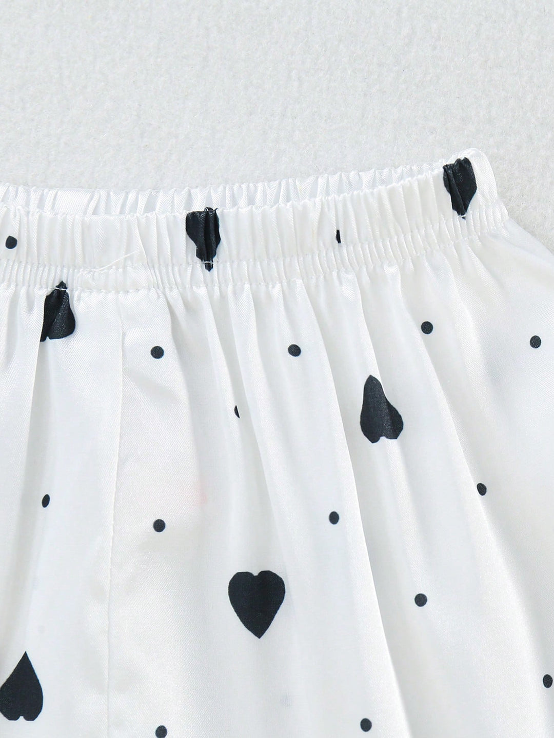 Compleu pijamale SHEIN, alb