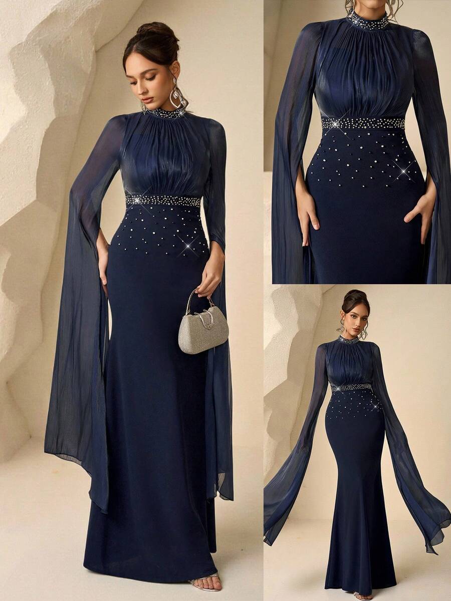 Rochie de ocazie SHEIN, albastru